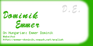 dominik emmer business card